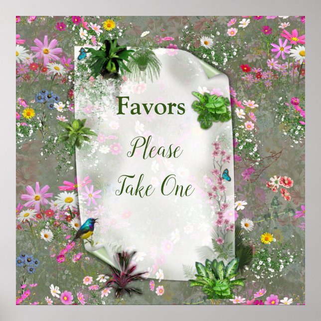 Poster Cosmos Wilderness Wild Flowers (Devant)