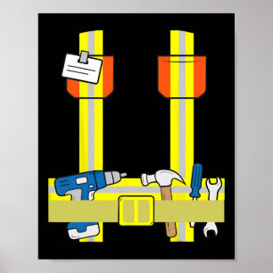 Poster Cosplay Cool du chantier Cosplay Costume d'Hallowe