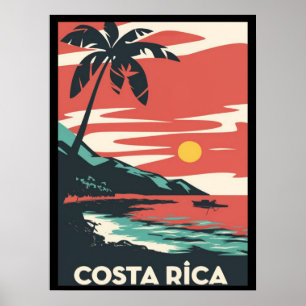 Poster Costa Rica Beach Pura Vida