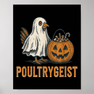 Poster Costume Citrouille Poultrygeist Chicken Ghost Hall