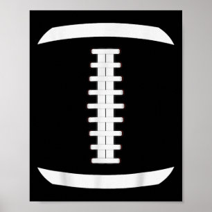 Poster Costume de balle de football américain dentelle ve