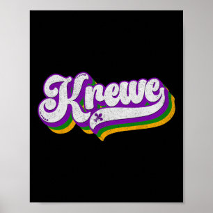 Poster Costume de carnaval Krewe Mardi Gras Hommes Femmes