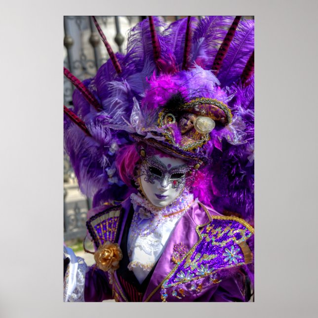 Poster Costume de Carnaval, Venise (Devant)