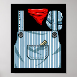 Poster Costume de chef mécanicien de train Halloween Trai