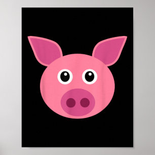 Poster Costume De Cochon Halloween Prétendre Que Je Suis