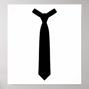 Poster Costume de cravate noire