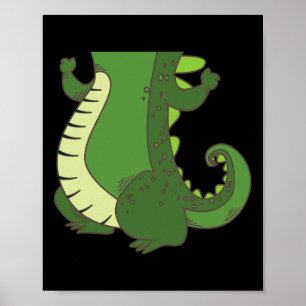 Poster Costume de crocodile Halloween Cool Croc Corps Laz