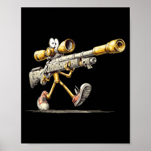 Poster Costume de fusil à marche pour tireur d'élite de p