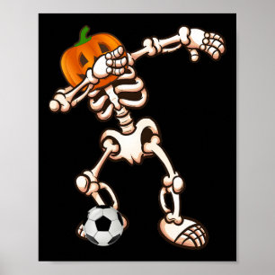 Poster Costume de Halloween de squelette de citrouille Da