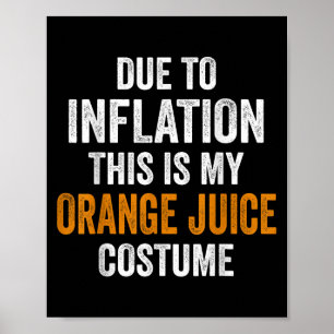 Poster Costume De Jus D'Orange Halloween Dû À L'Inflation