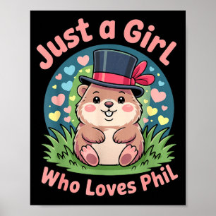 Poster Costume de la journée du marmotte de Punxy Phils l