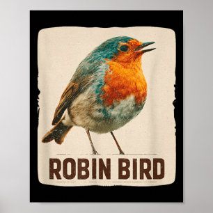 Poster Costume de mignon oiseau pour les amateurs de Robi