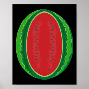 Poster Costume de pastèque Fruit de melon d'Halloween pou