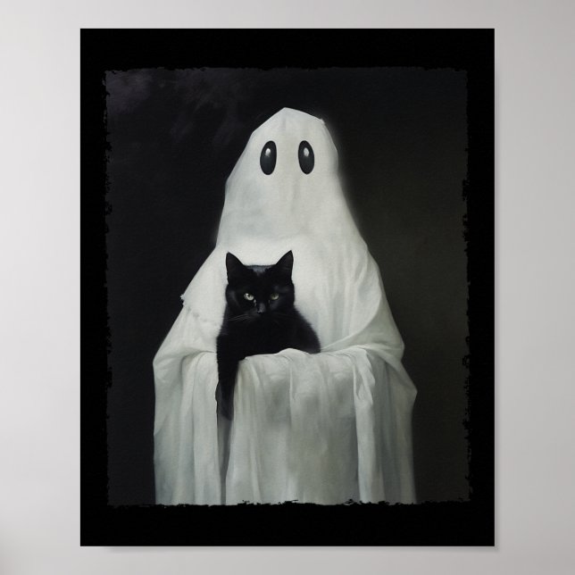 Poster Costume de saison Éffrayante Halloween Black Cat G (Devant)
