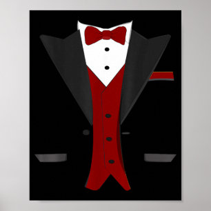 Poster Costume de smoking d'Halloween - Mariage en tenue