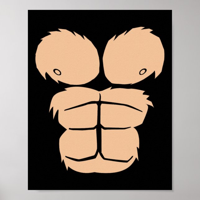 Poster Costume d'Halloween Amusant Singe Gorille Costume  (Devant)