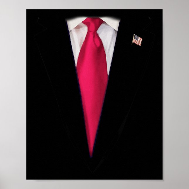 Poster Costume d'Halloween Enfants Trump, Président des E (Devant)