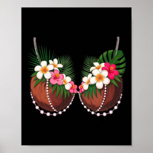 Poster Costume d'Halloween Soutien-gorge de noix de coco