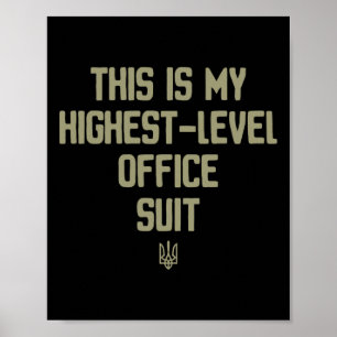 Poster Costume du président de l'Ukraine C'est mon bureau