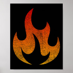 Poster Costume flamme d'Halloween Lit Burning Flame