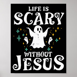 Poster Costume Halloween Chrétien Jésus Manque Vie Effray