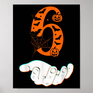 Poster Costume Halloween Homme Femme Numéro 6 Corresponda