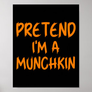 Poster Costume Halloween Je Suis Un Munchkin Enfants Pare