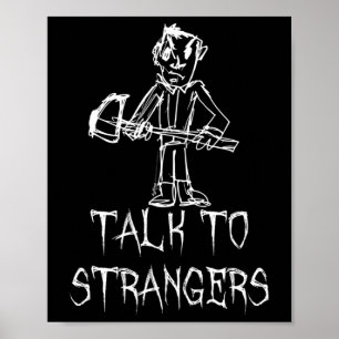Poster Costume Halloween Parler Aux Étrangers Dessin De M