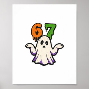 Poster Costume Halloween Scp 67 Fantôme Mignon Memes Six