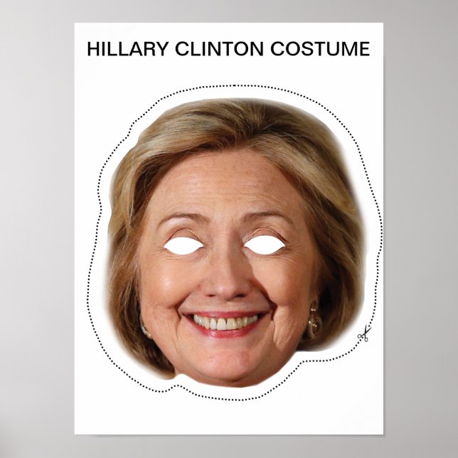 Poster Costume Hillary Clinton (Devant)