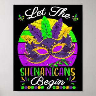 Poster Costume Mardi Gras Laissez Les Shenanigans Commenc