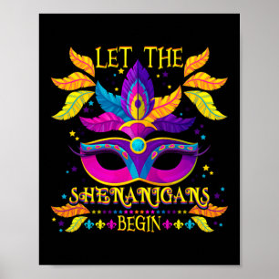 Poster Costume Mardi Gras Laissez Les Shenanigans Commenc