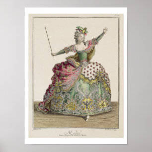 Poster Costume pour Medea dans l'opéra "Jason et Medea",