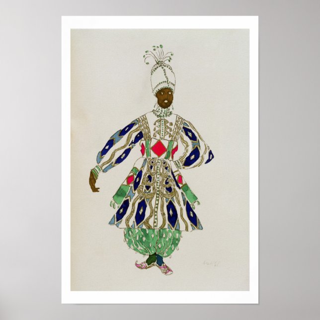 Poster Costume pour un "nègre", de Aladdin, 1916 (couleur (Devant)