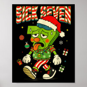 Poster Costume Sick Seven 67 Noël drôle Santa Hommes Ki