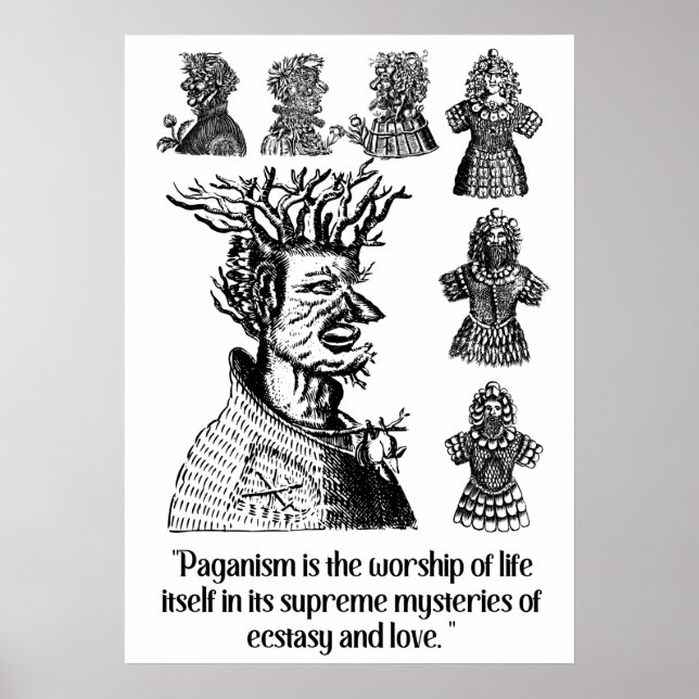 Poster Costumes du paganisme antique (Devant)