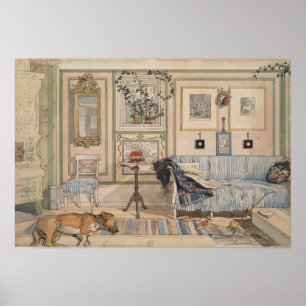 Poster Cosy Corner par Carl Larsson