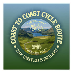 Poster Côte à côte "C2C" (cyclisme c)
