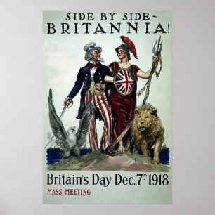 Poster côte à côte~Vintage Première Guerre mondiale