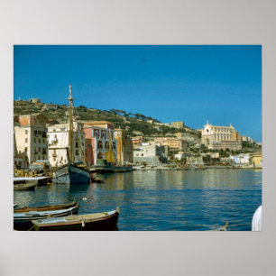 Poster Côte d'Amalfi, bord de mer de Salerno