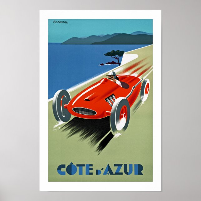 Poster Côte d'Azur (Devant)