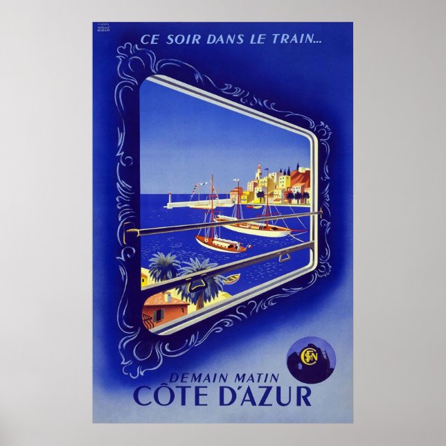Poster Côte d'Azur (Devant)