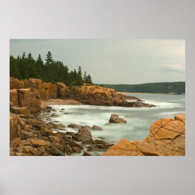 Poster Côte de la cragie, Parc national de l'Acadie, Main (Devant)