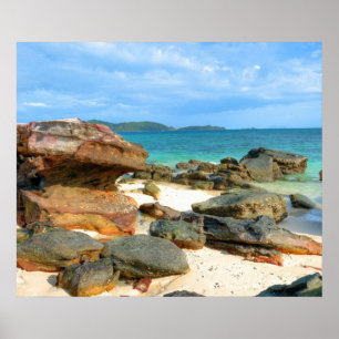 Poster Côte de la mer d'Andaman près de Phuket