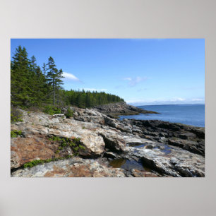 Poster Côte de l'île Bar au parc national d'Acadia