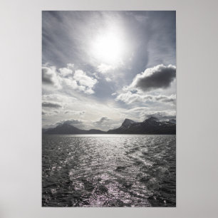 Poster Côte de Norvège Paysage photo