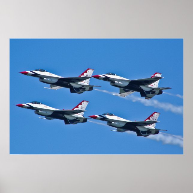 Poster Côté diamant des Thunderbirds de l'USAF (Devant)