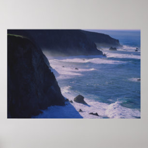 Poster Côte, grand Sur, la Californie