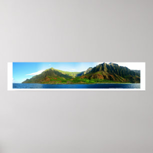 Poster Côte Hawaï de Napali