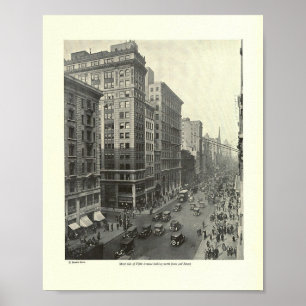 Poster Côté Ouest De La Cinquième Avenue En Regardant Ver
